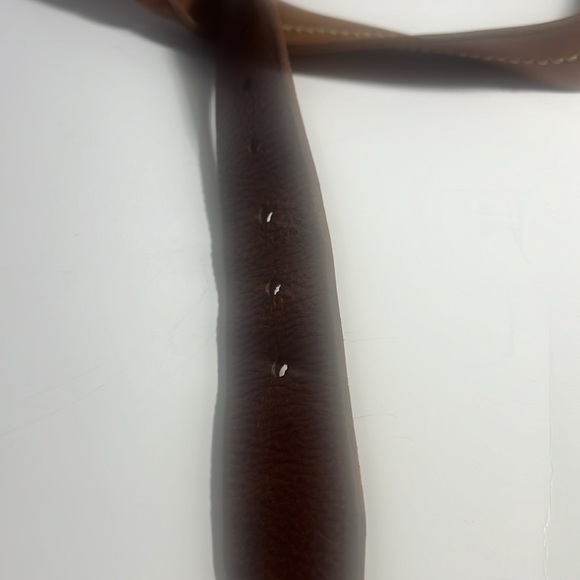 American Eagle leather belt size M solid brass vintage Y2K western - Picture 9 of 12